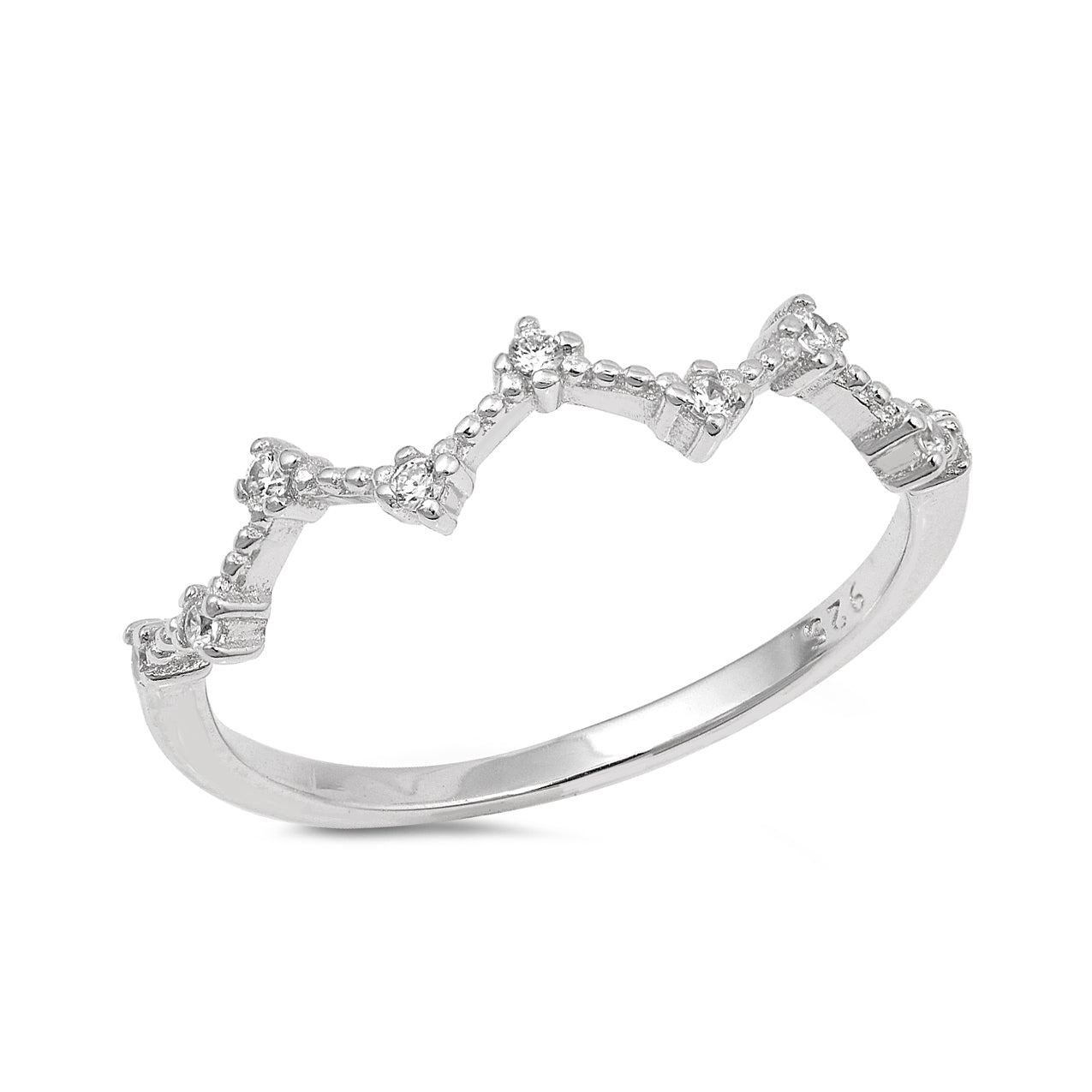 Silver CZ Ring - Constellation