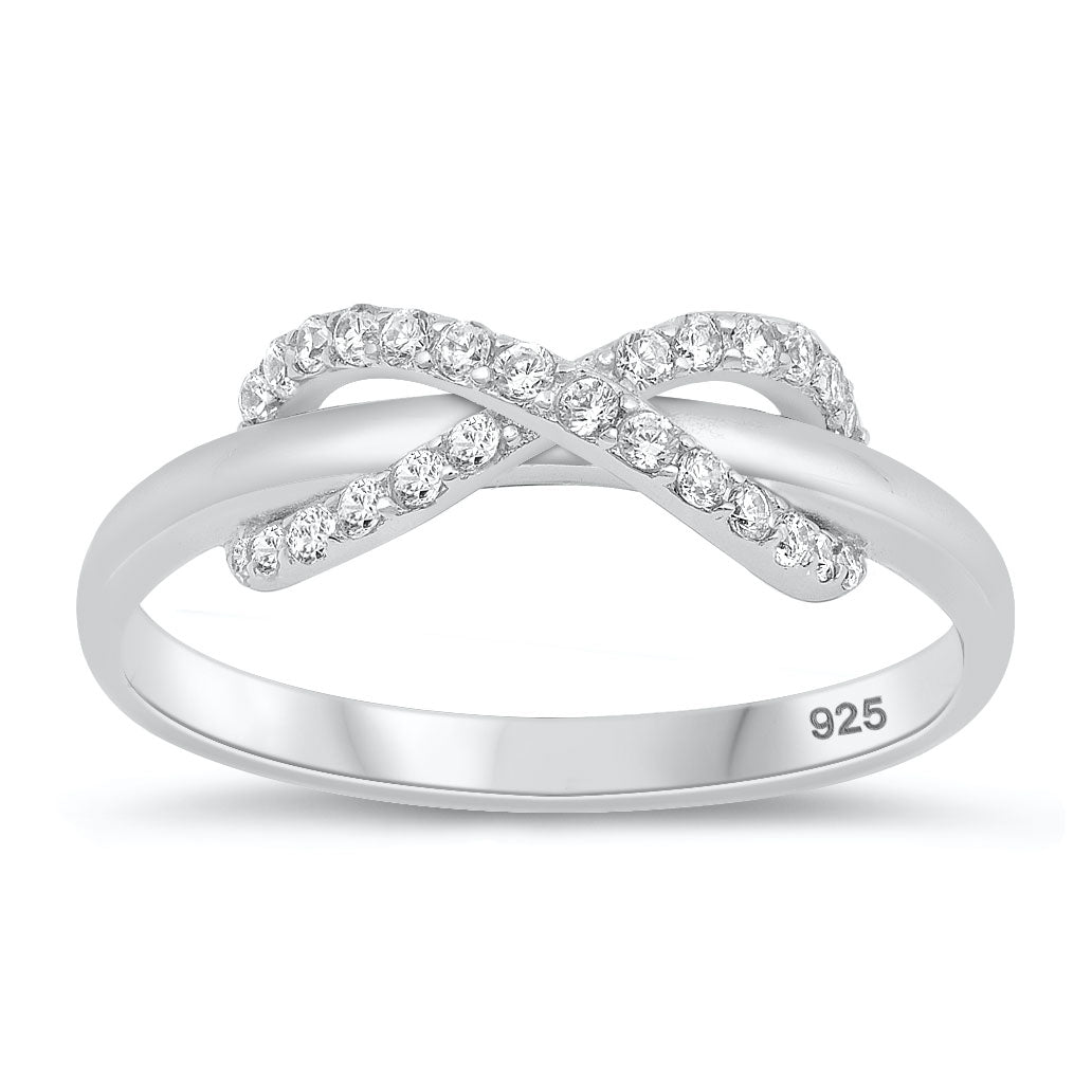 Silver CZ Ring - Infinity
