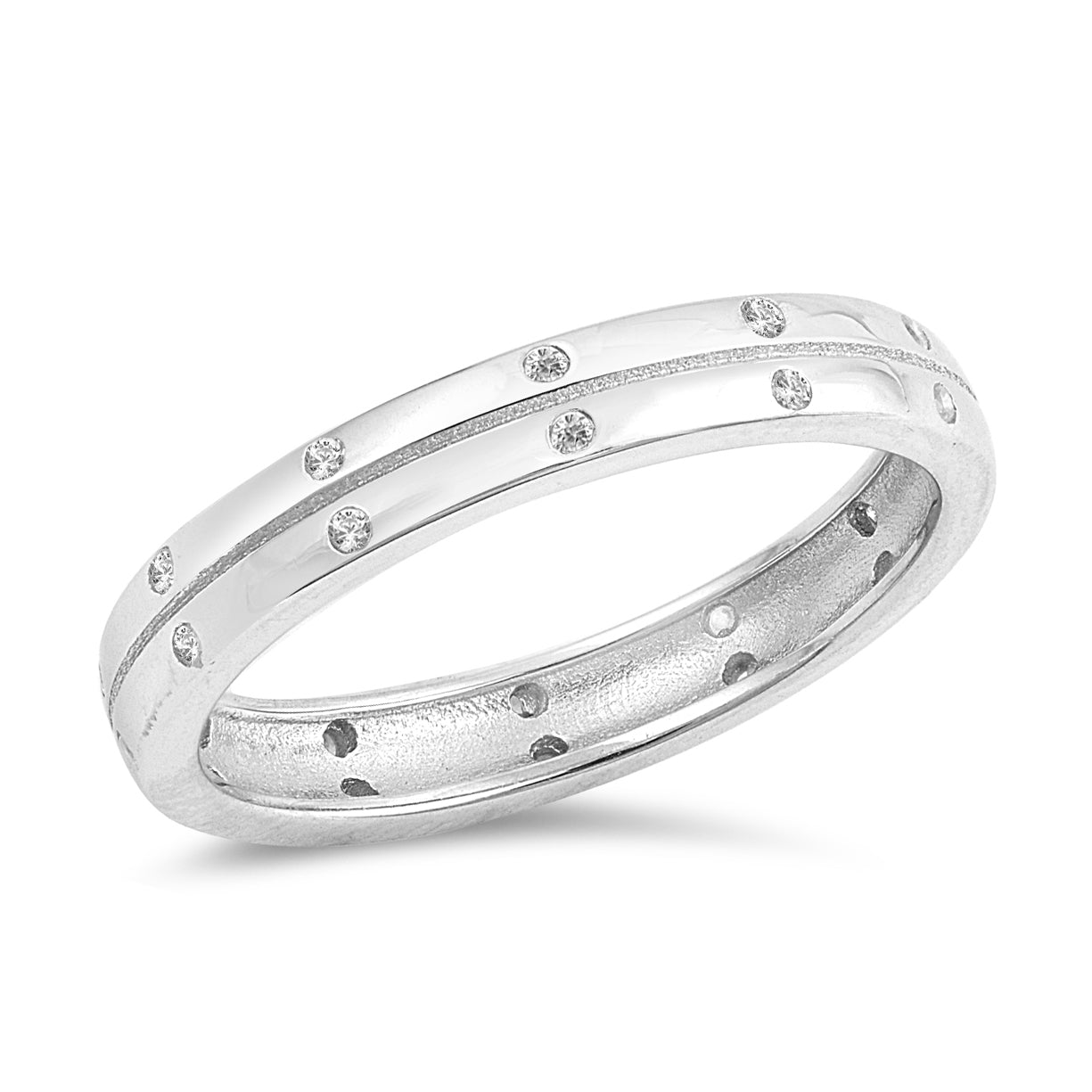 Silver Ring W/ CZ