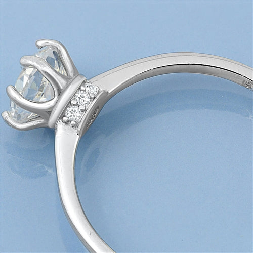 Silver CZ Ring - Solitaire
