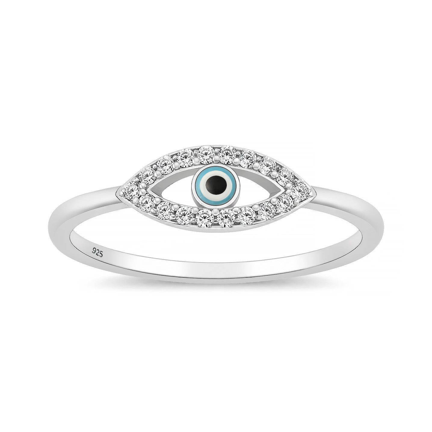 Silver CZ Ring - Peacock