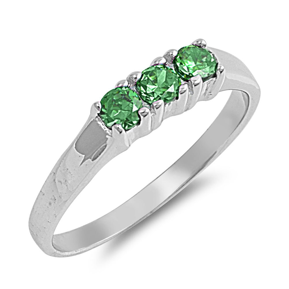 Silver CZ Baby Ring