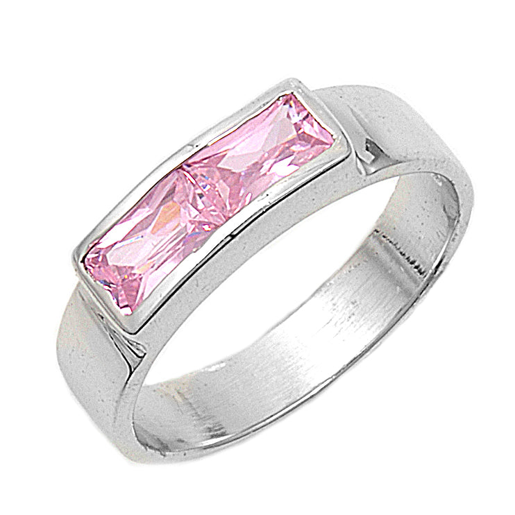 Silver CZ Baby Ring