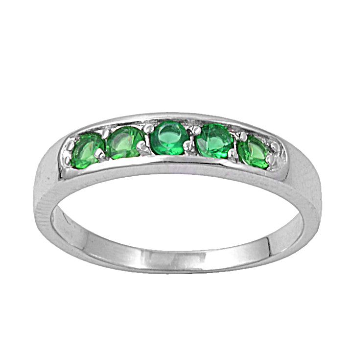 Silver CZ Baby Ring