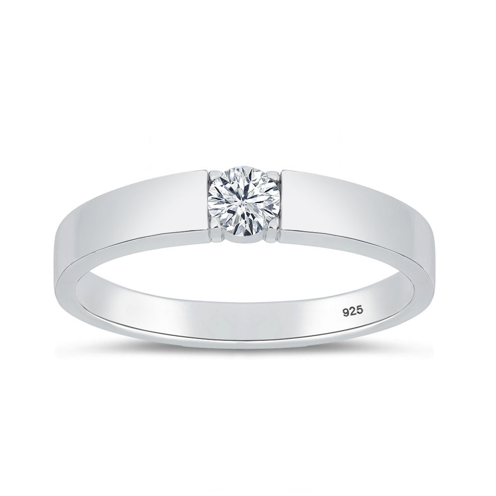 Lab Diamond Tension Set Ring - 4 mm (0.26 carat)