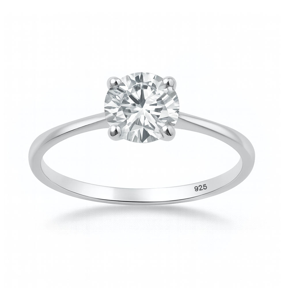 Lab Diamond Solitaire Ring - 6.5 mm (1.04 carat)
