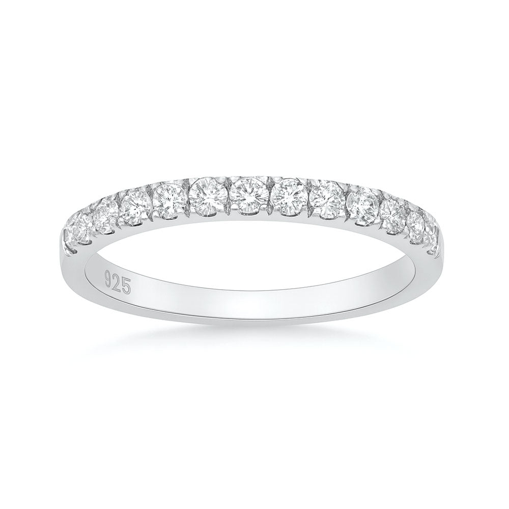 Lab Diamond Half Eternity Band Ring - 2 mm (0.53 carat)