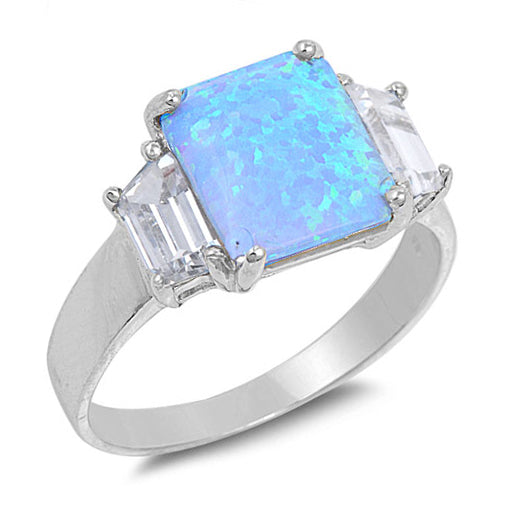 Silver Lab Opal Ring