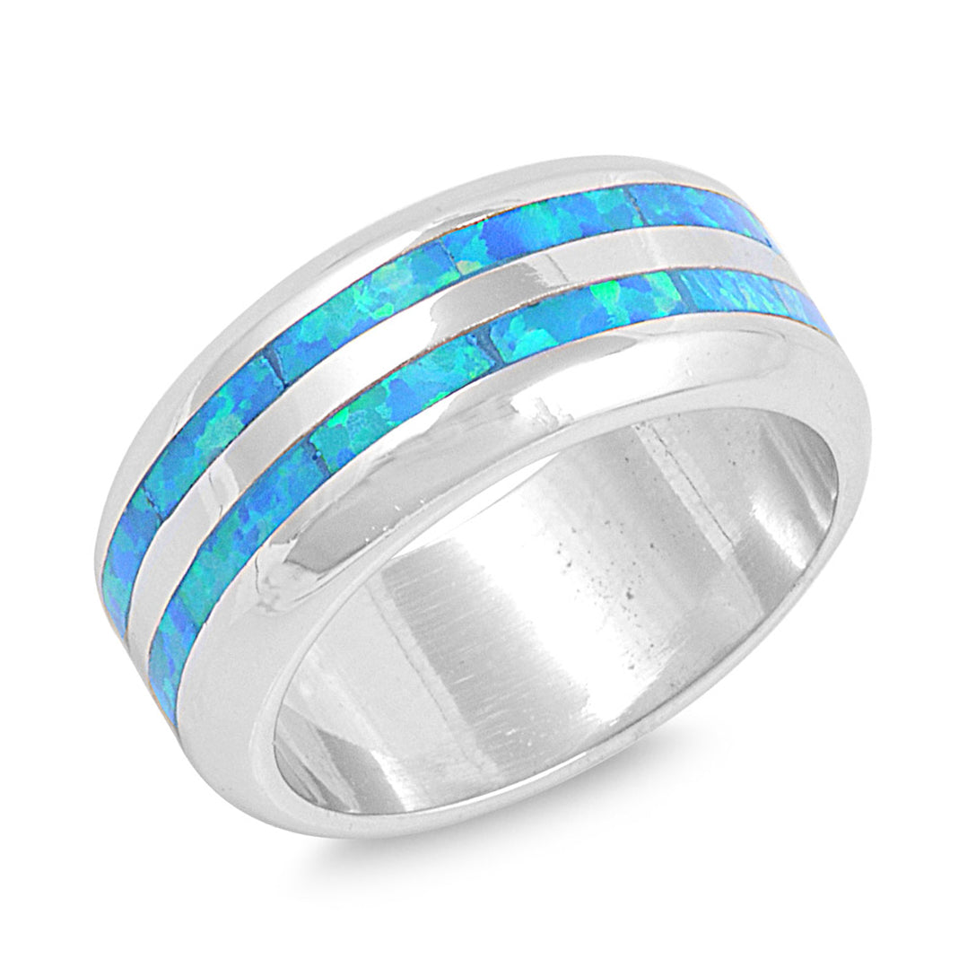 Silver Lab Opal Ring
