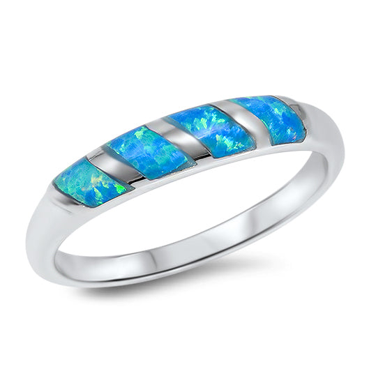 Silver Lab Opal Ring