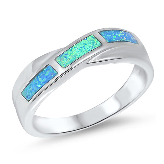 Silver Lab Opal Ring