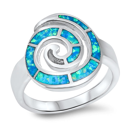 Silver Lab Opal Ring