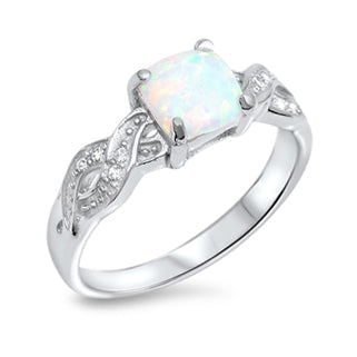Silver Lab Opal Ring