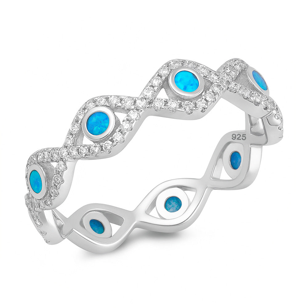 Silver Lab Opal - All Seeing Eyes