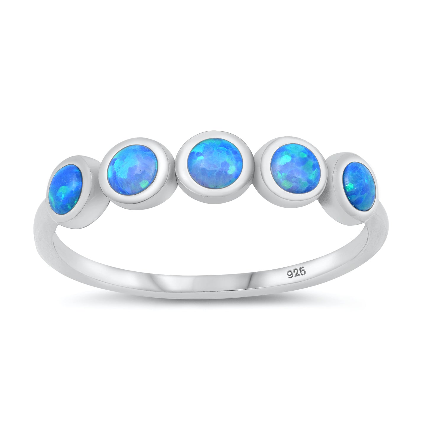 Silver Lab Opal Ring