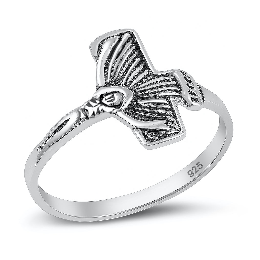 Silver Ring - Crucifix