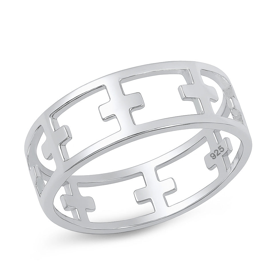 Silver Ring - Cross