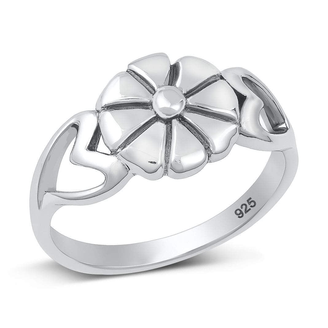 Silver Flower Ring