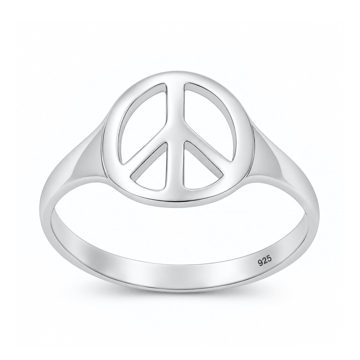 Silver Ring - Peace Sign