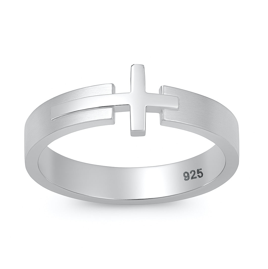 Silver Ring - Cross