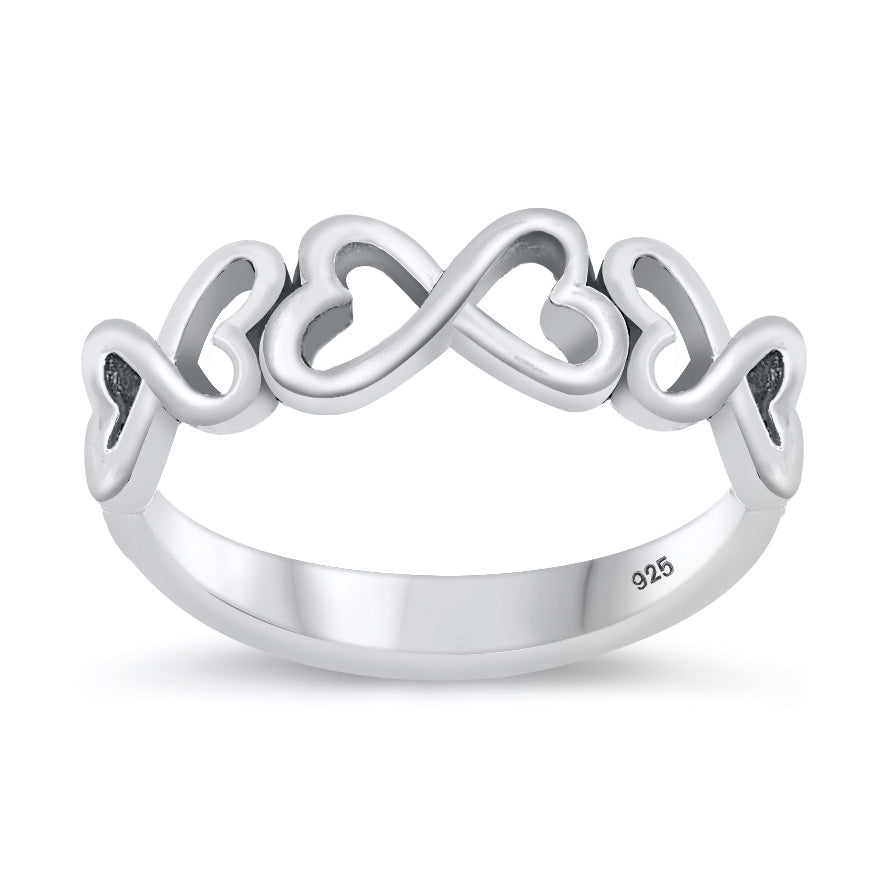 Silver Ring - Infinity Heart