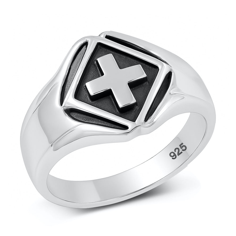 Silver Ring - Cross