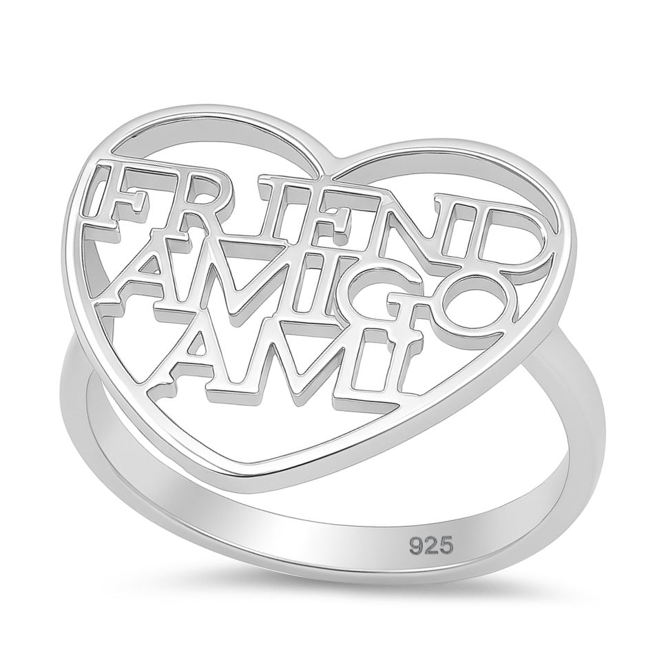 Silver Ring - Friend Amigo Ami