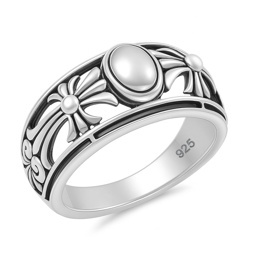 Silver Ring - Cross