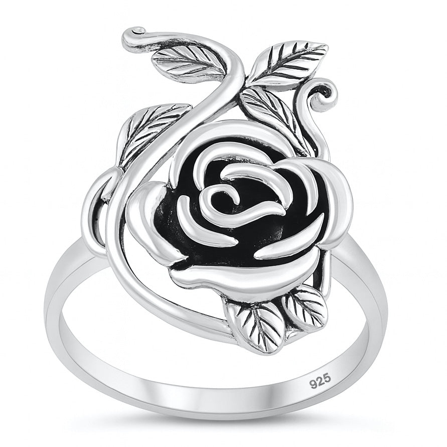 Silver Ring - Rose