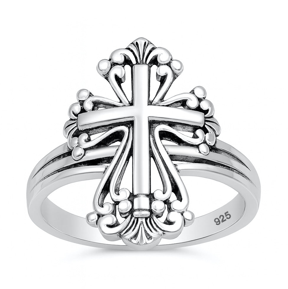 Silver Ring - Cross