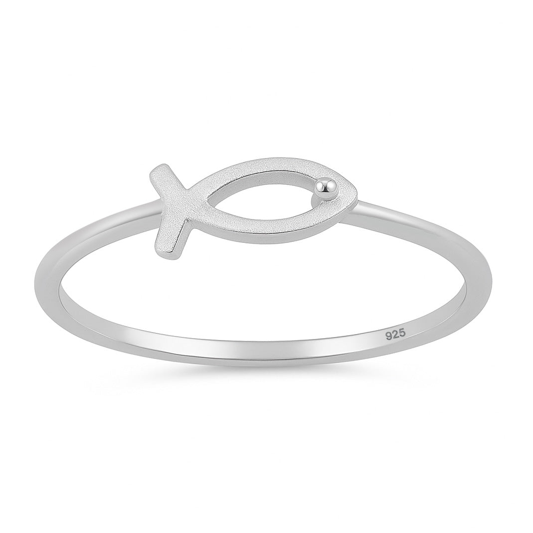 Silver Ring - Christian Fish