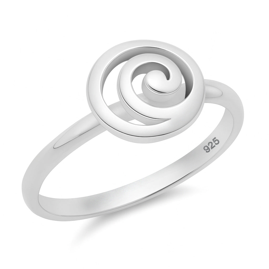 Silver Spiral Ring