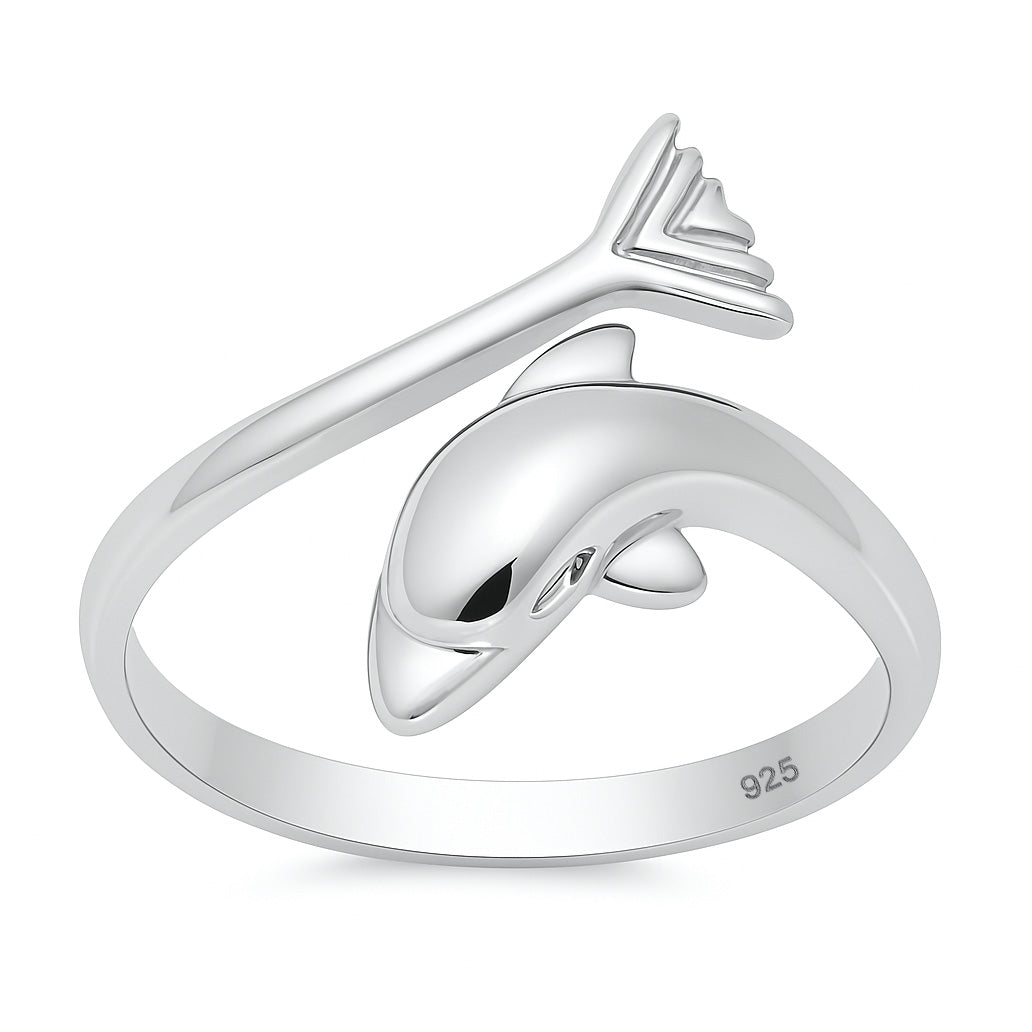 Silver Ring - Dolphin