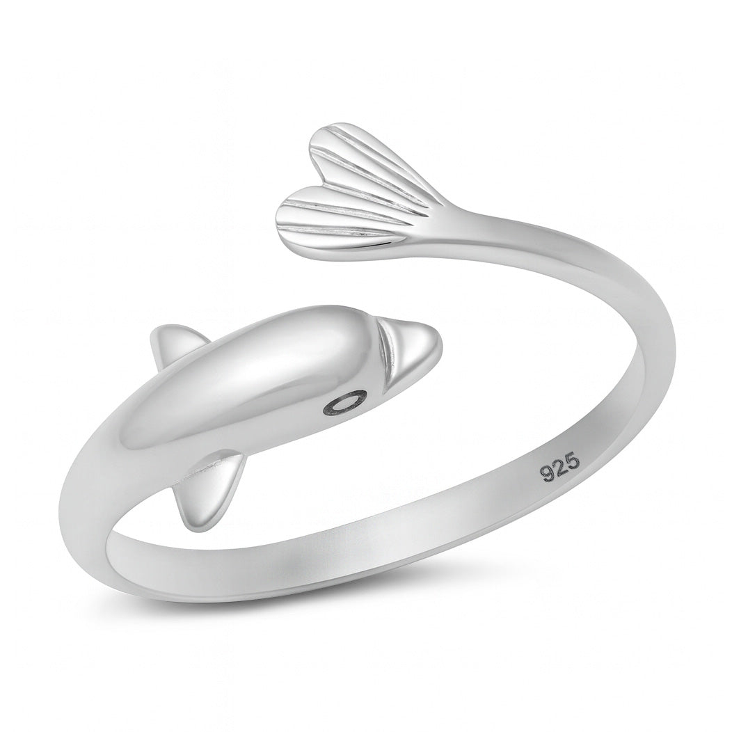 Silver Ring - Dolphin