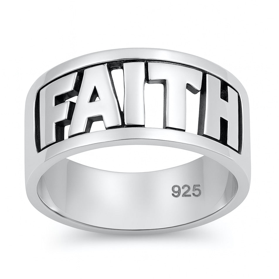 Silver Ring - Faith
