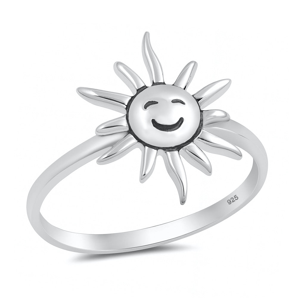 Silver Ring - Smiling Sun