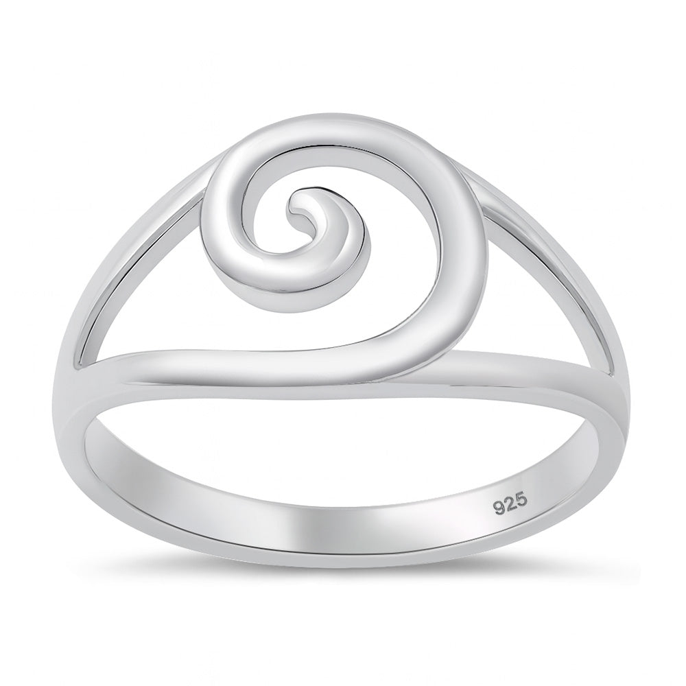 Silver Spiral Ring