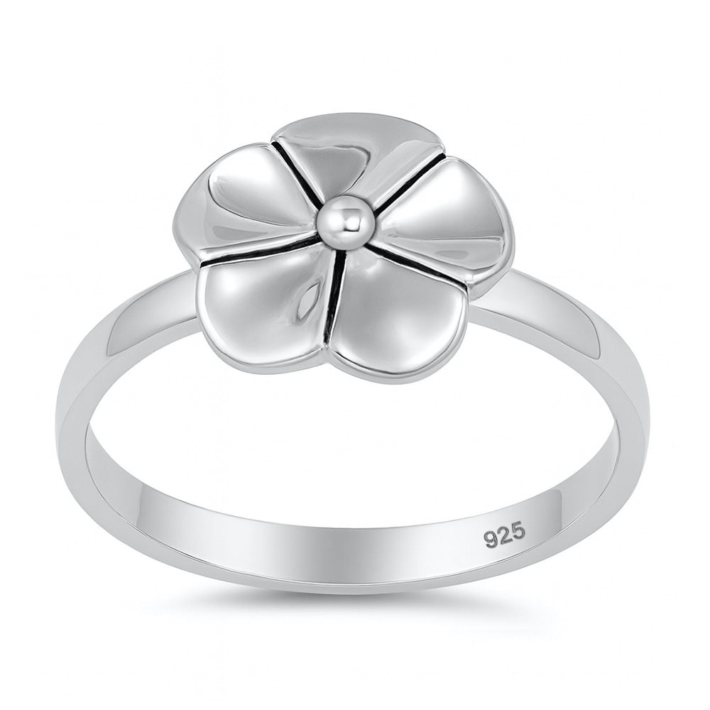 Silver Ring - Plumeria