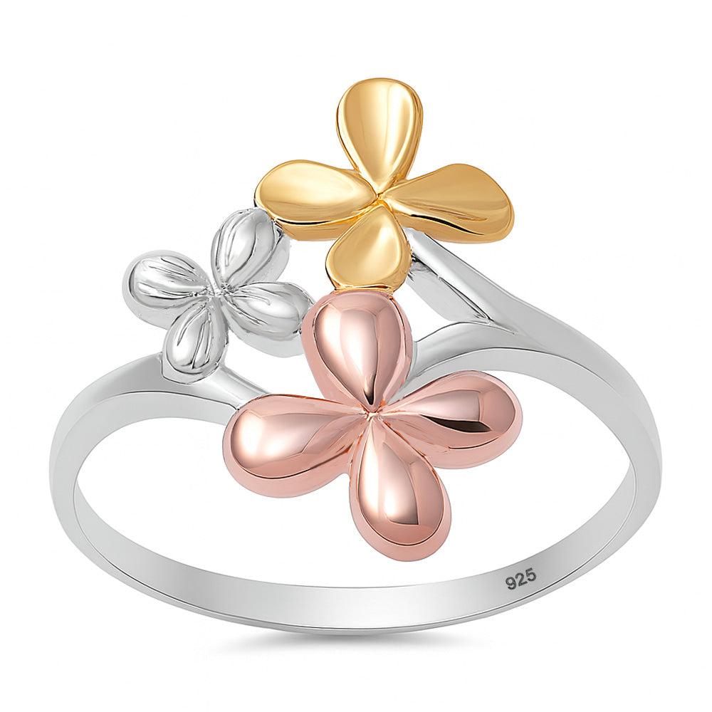 Silver Ring - Plumeria