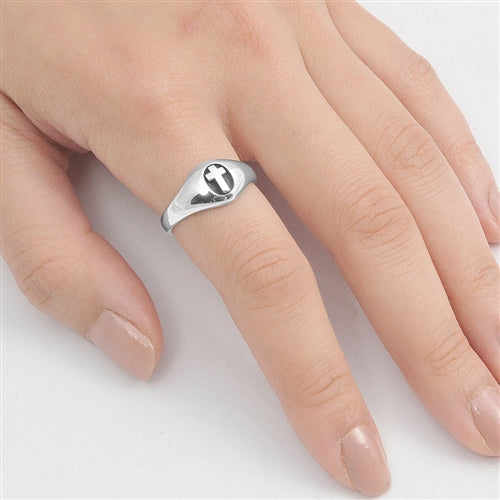 Silver Ring - Cross