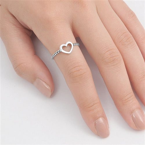 Silver Ring - Heart