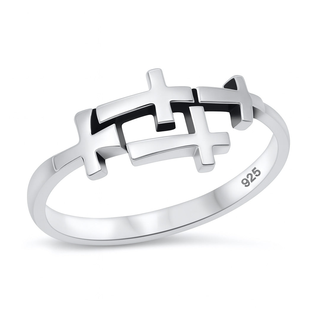 Silver Ring - Cross