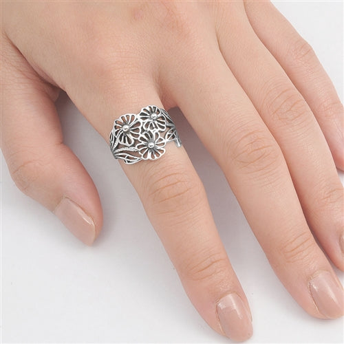 Silver Ring - Flower