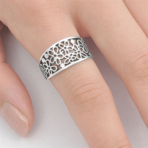 Silver Ring - Flower