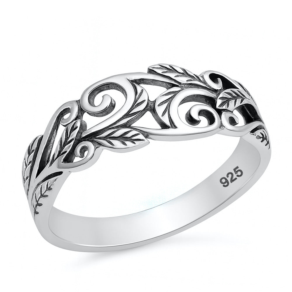 Silver Ring - Vines