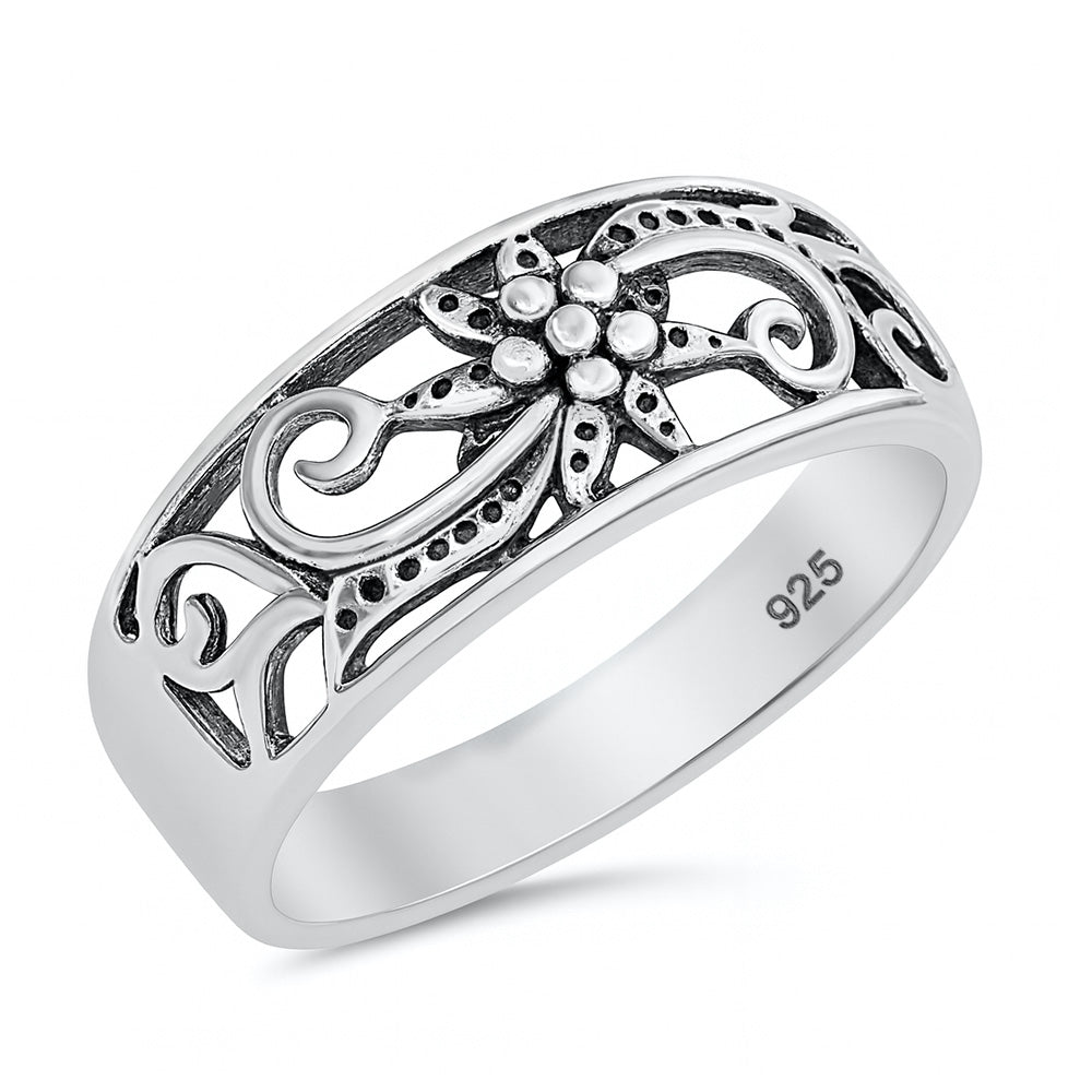 Silver Ring - Flower