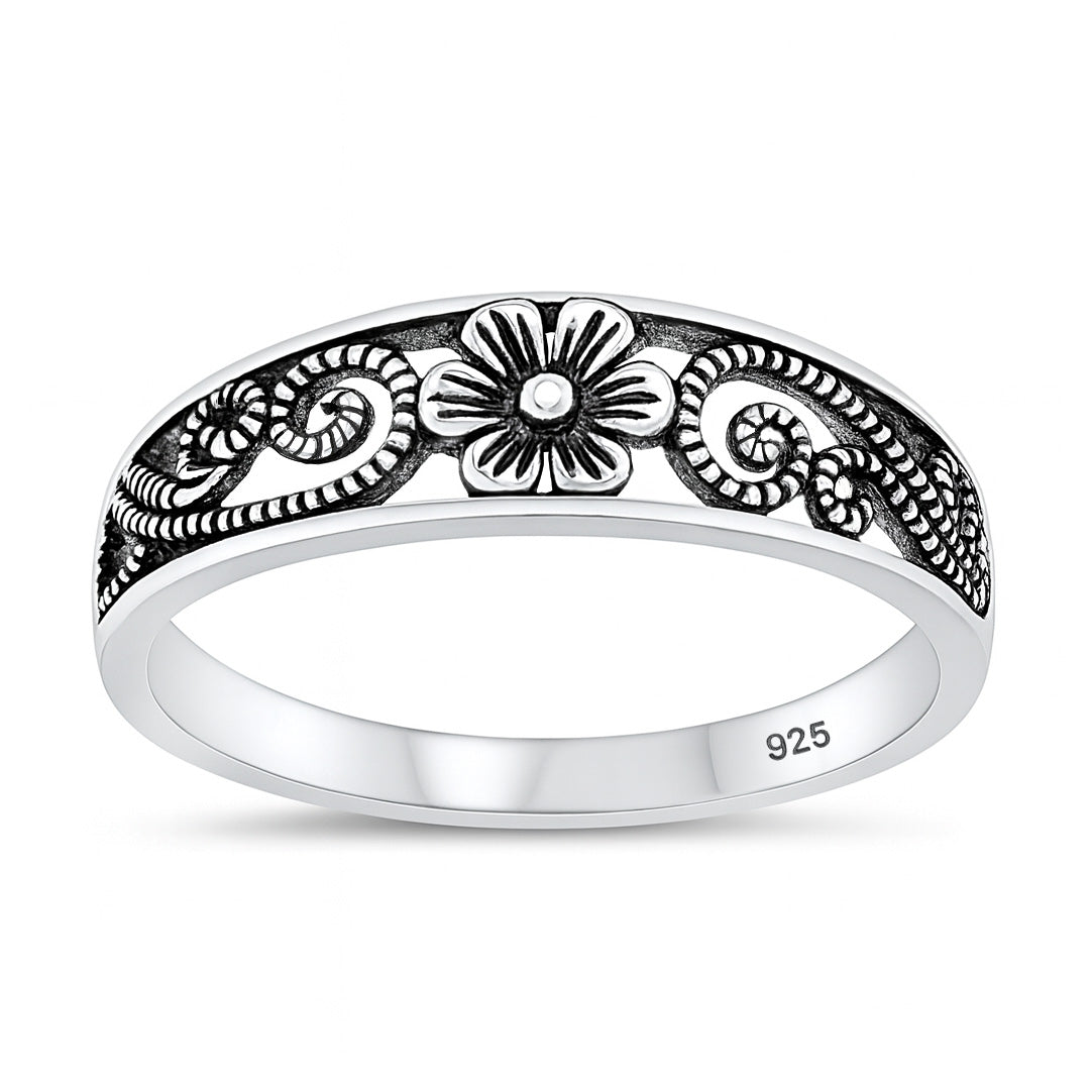 Silver Ring - Flower