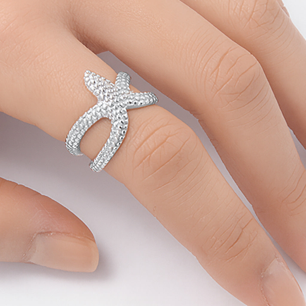 Silver Ring - Starfish