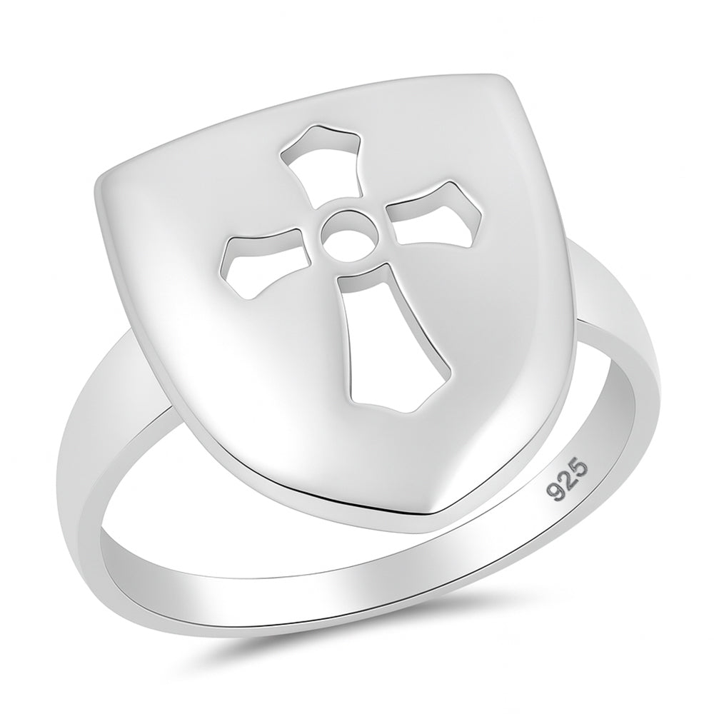 Silver Ring - Cross