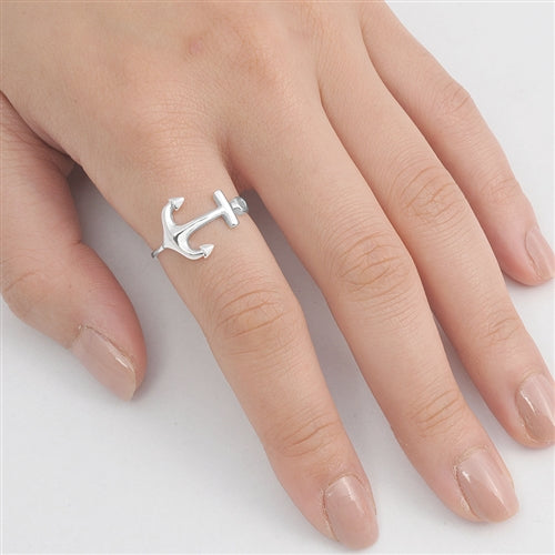 Silver Ring - Anchor